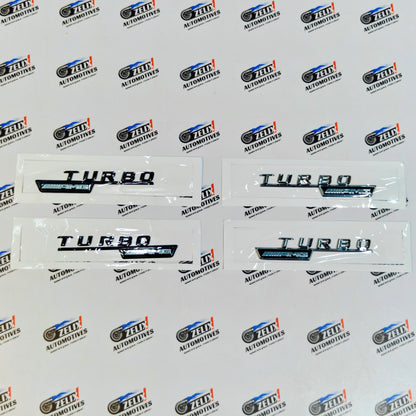 Mercedes AMG Turbo Fender Emblems | Set of 2