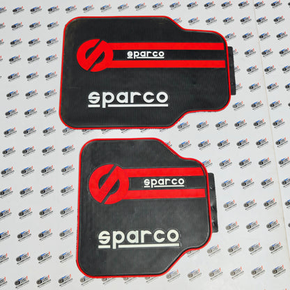Sparco Car Mats Set of 4 | Red in Two Design Options
