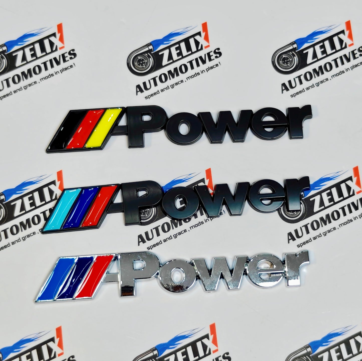 Rear Badges For BMW M-Power