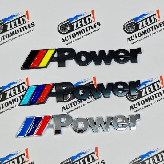 Rear Badges For BMW M-Power