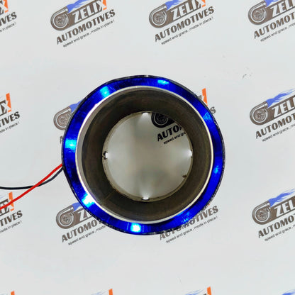 Akrapovic Single Exhaust Tip with Blue LED Illumination