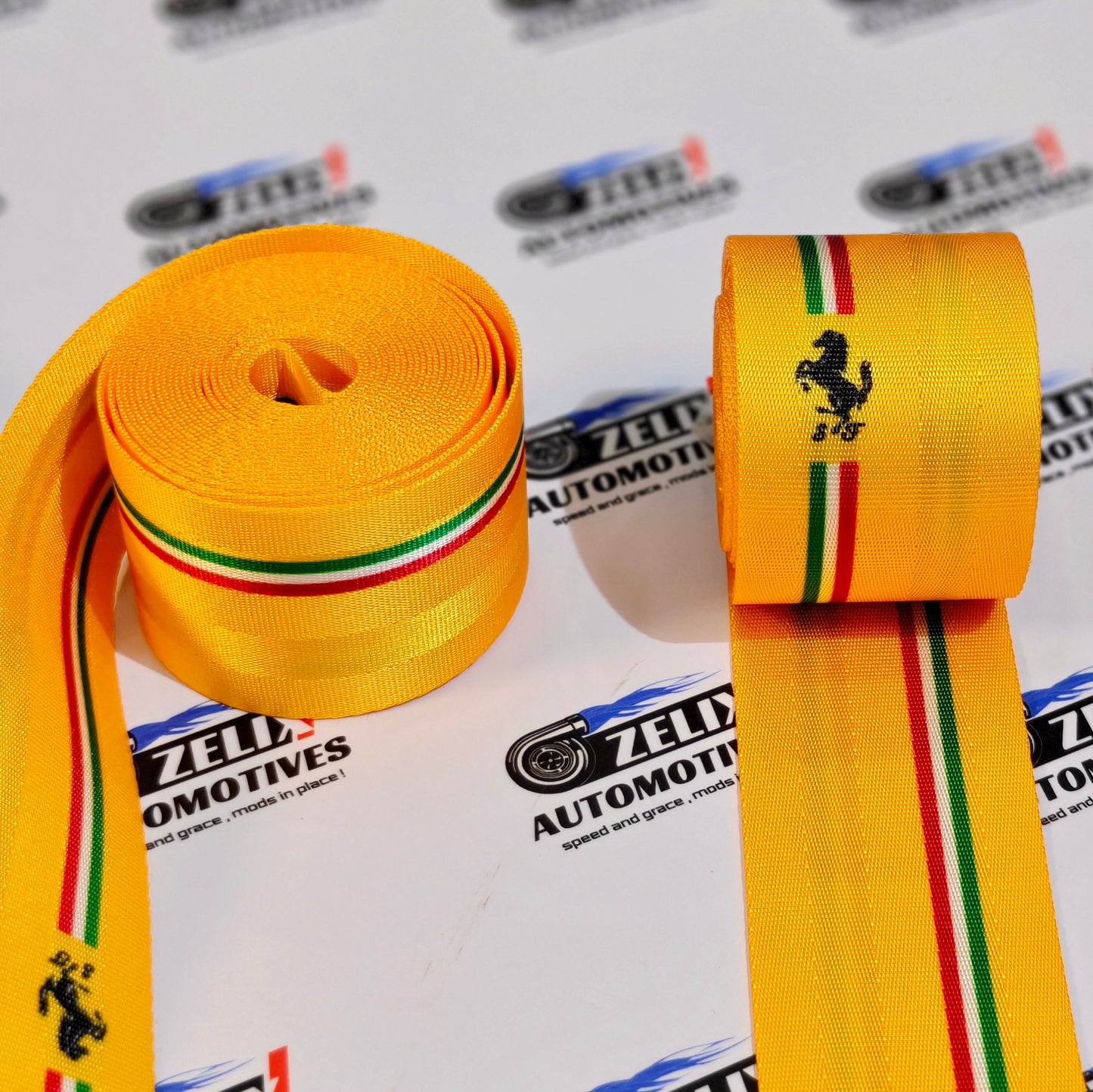 Ferrari-Inspired  Sporty Seat Belt (Pair) | Universal Fit