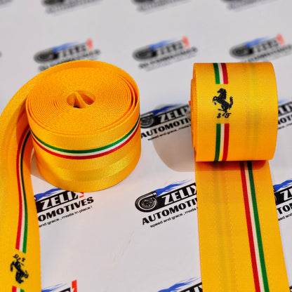 Ferrari-Inspired  Sporty Seat Belt (Pair) | Universal Fit