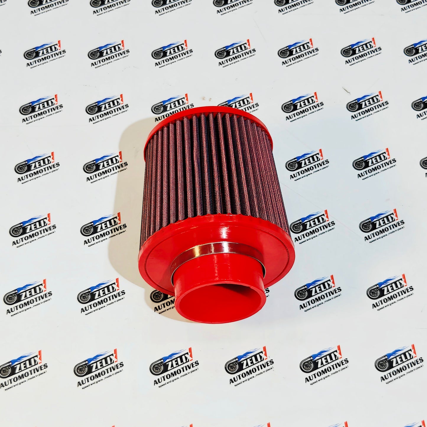 BMC  Double Direct Induction Air Filter 3-Inch Inlet Size  | Aftermarket High-Performance Air Intake