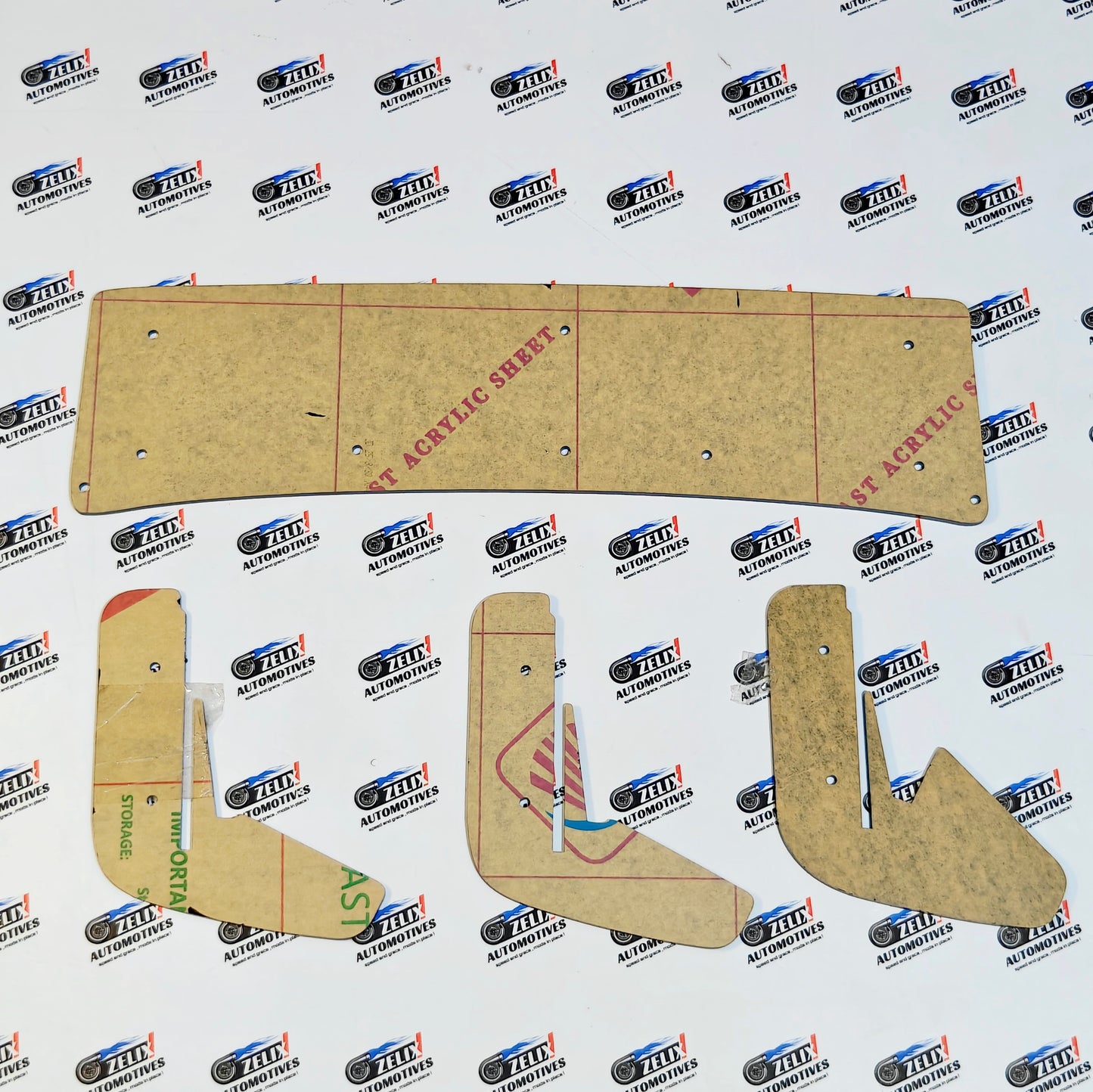 VW Polo 3-Fin Rear Diffuser | Acrylic Material Fits 2014+