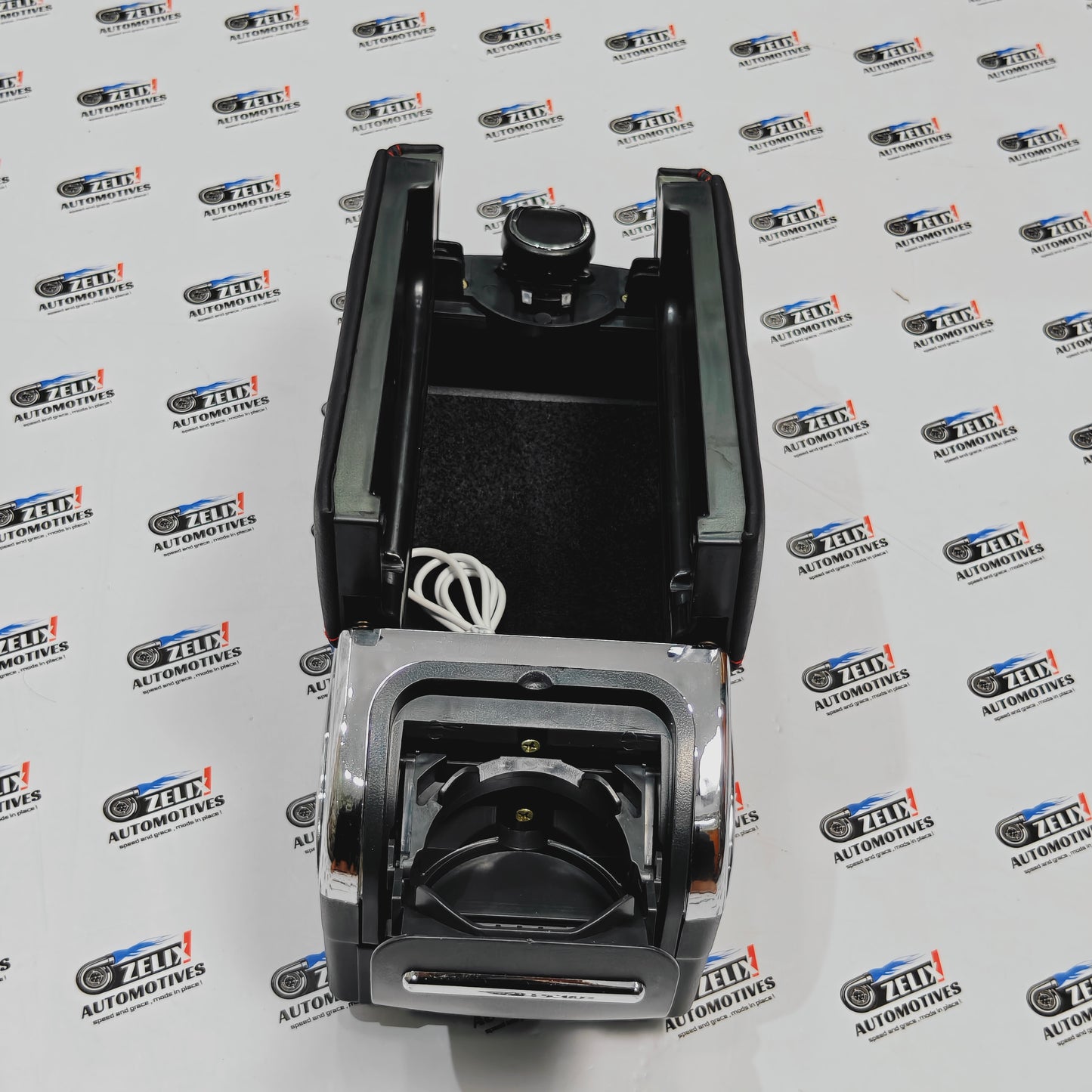 BMW-Style Universal Car Center Armrest Console – Adjustable Storage Box
