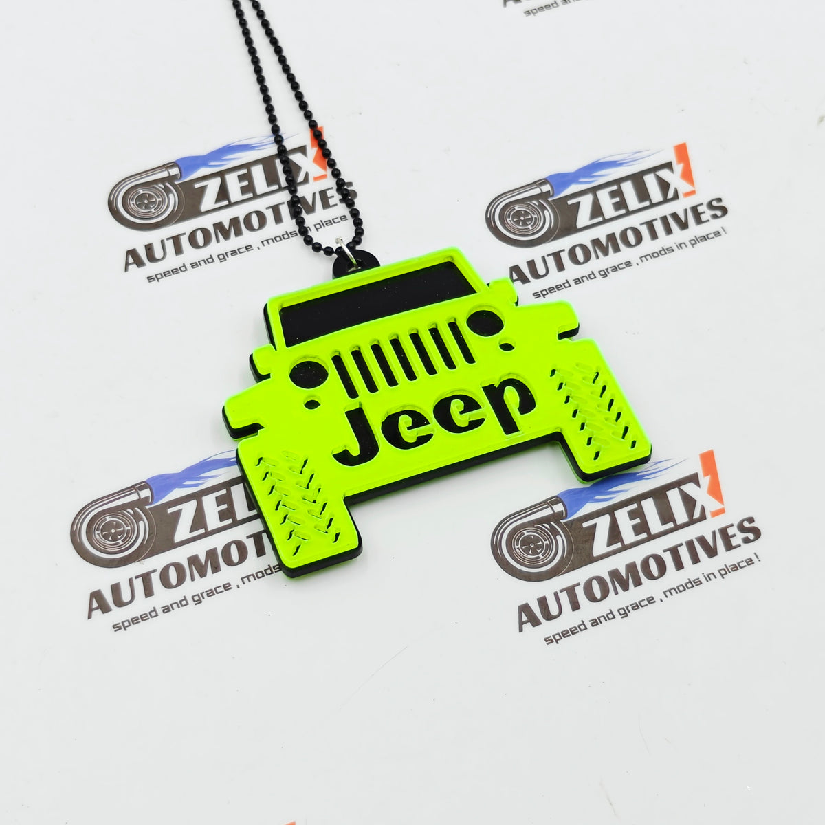 Neon Fluorescent Mirror Hanging | Car Enthusiast Collection