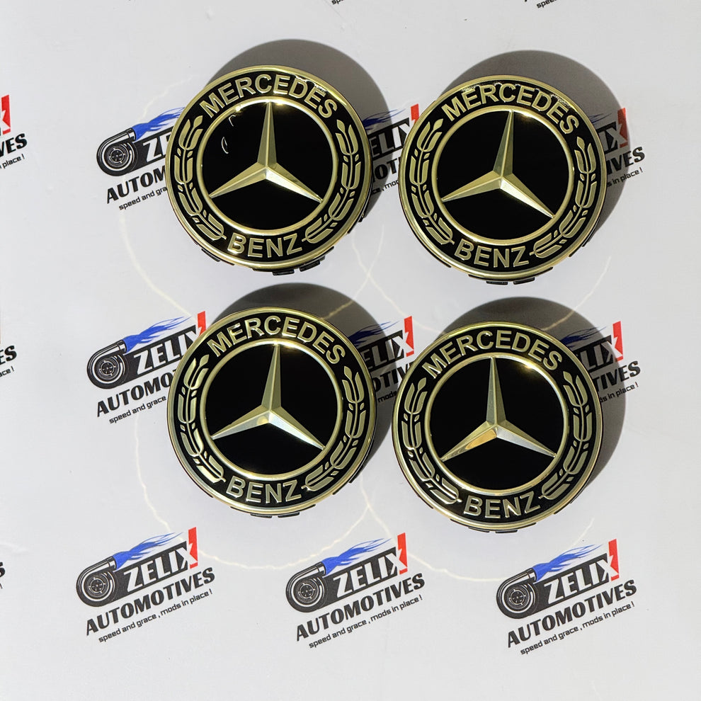 Mercedes Wheel Caps | Outer Diameter 74-mm