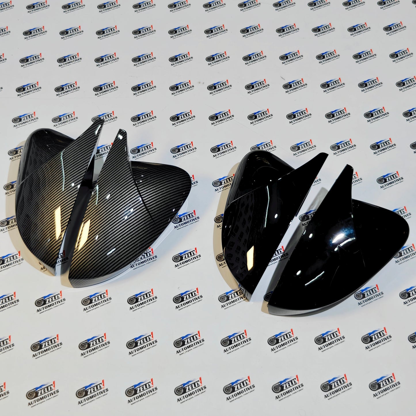 VW Virtus & Skoda Slavia Batman-Style Mirror Covers | Also Compatible with Taigun & Kushaq