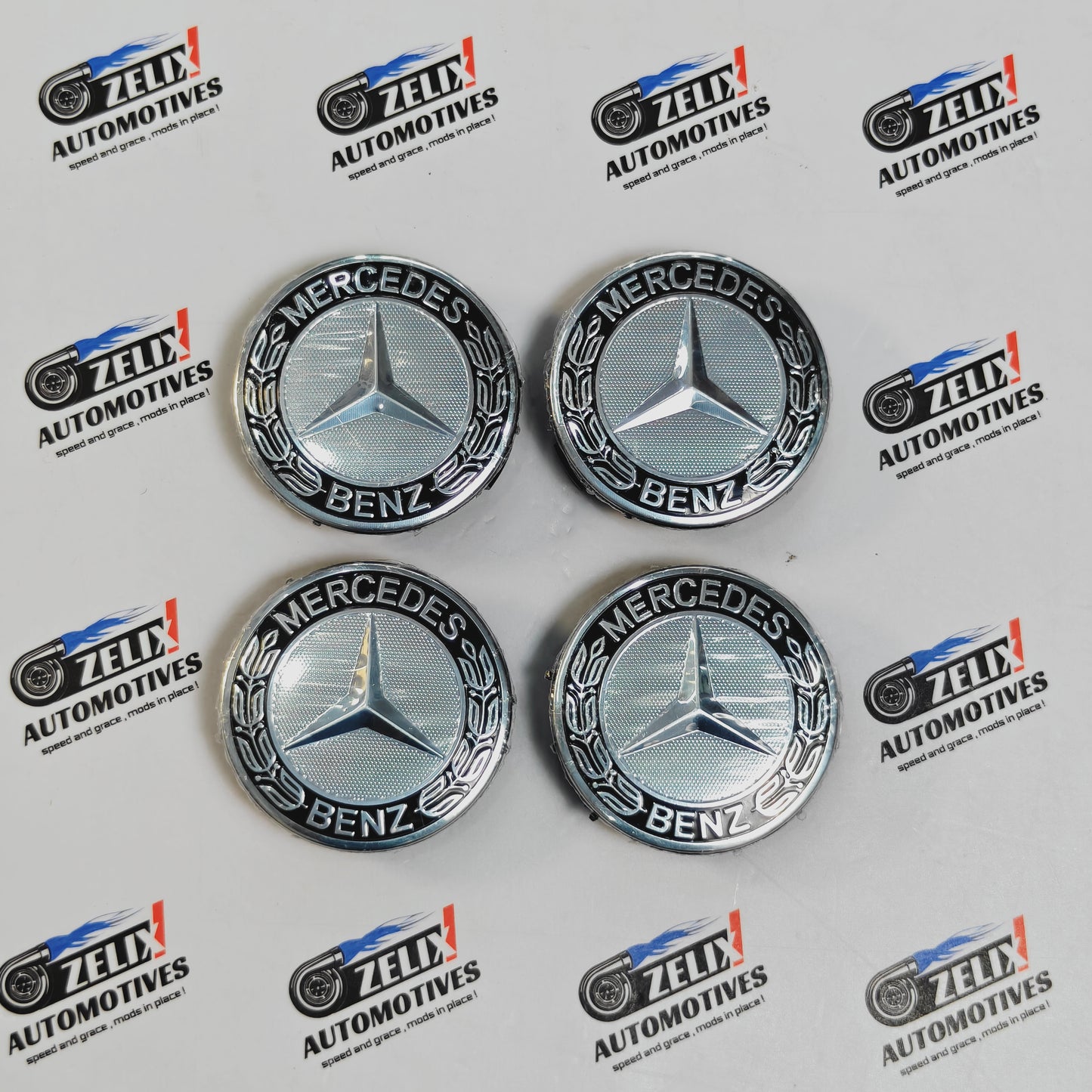 Mercedes Wheel Caps | Outer Diameter 74-mm