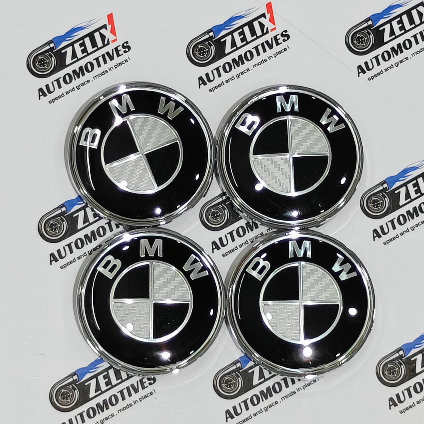 BMW Wheel Center Caps Set of 4 | Outer Diameter (68mm)