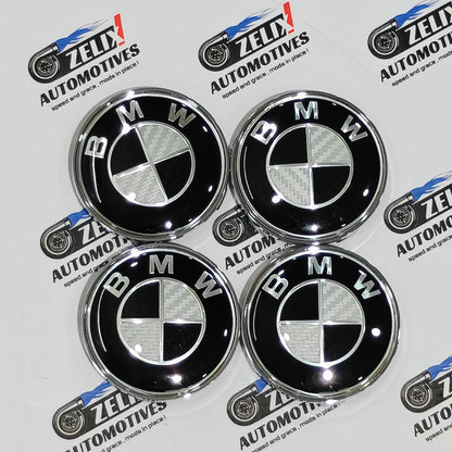 BMW Wheel Center Caps Set of 4 | Outer Diameter (68mm)