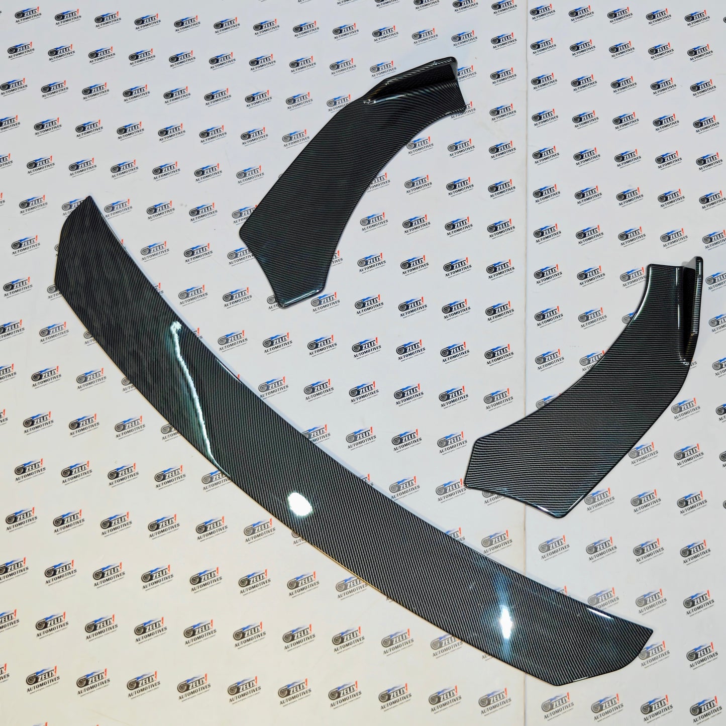 Universal Body Kit Set Of-5 | Carbon Fiber Front Splitters and Side Skirts