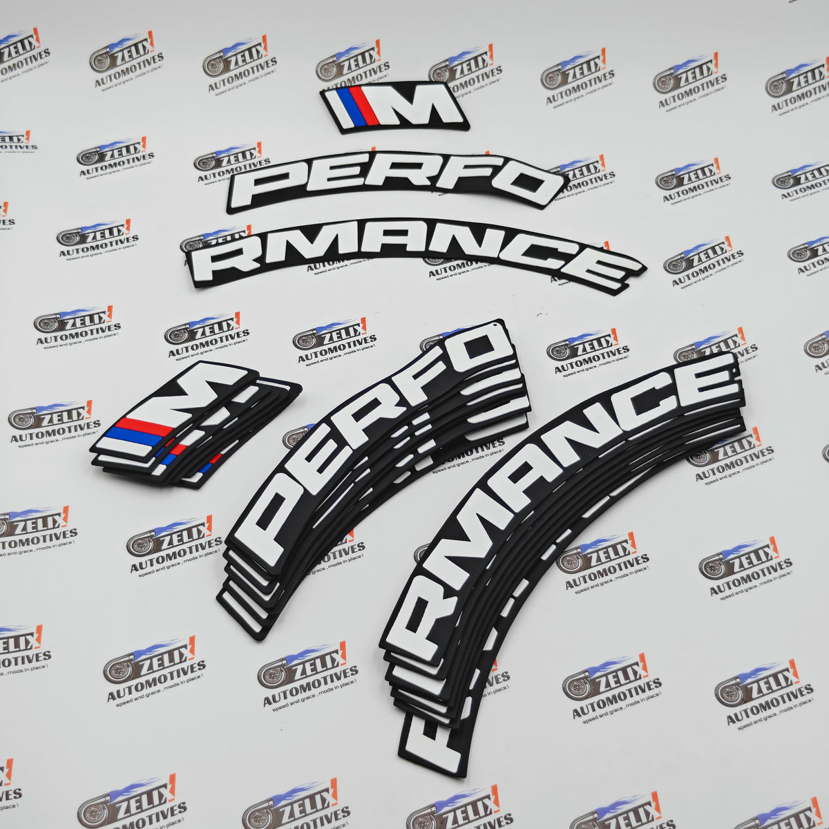 Race Inspired Car Tyre Stickers | Complete Set