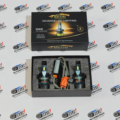 BEON LED Headlight Bulbs (200w) | Superior night visibility