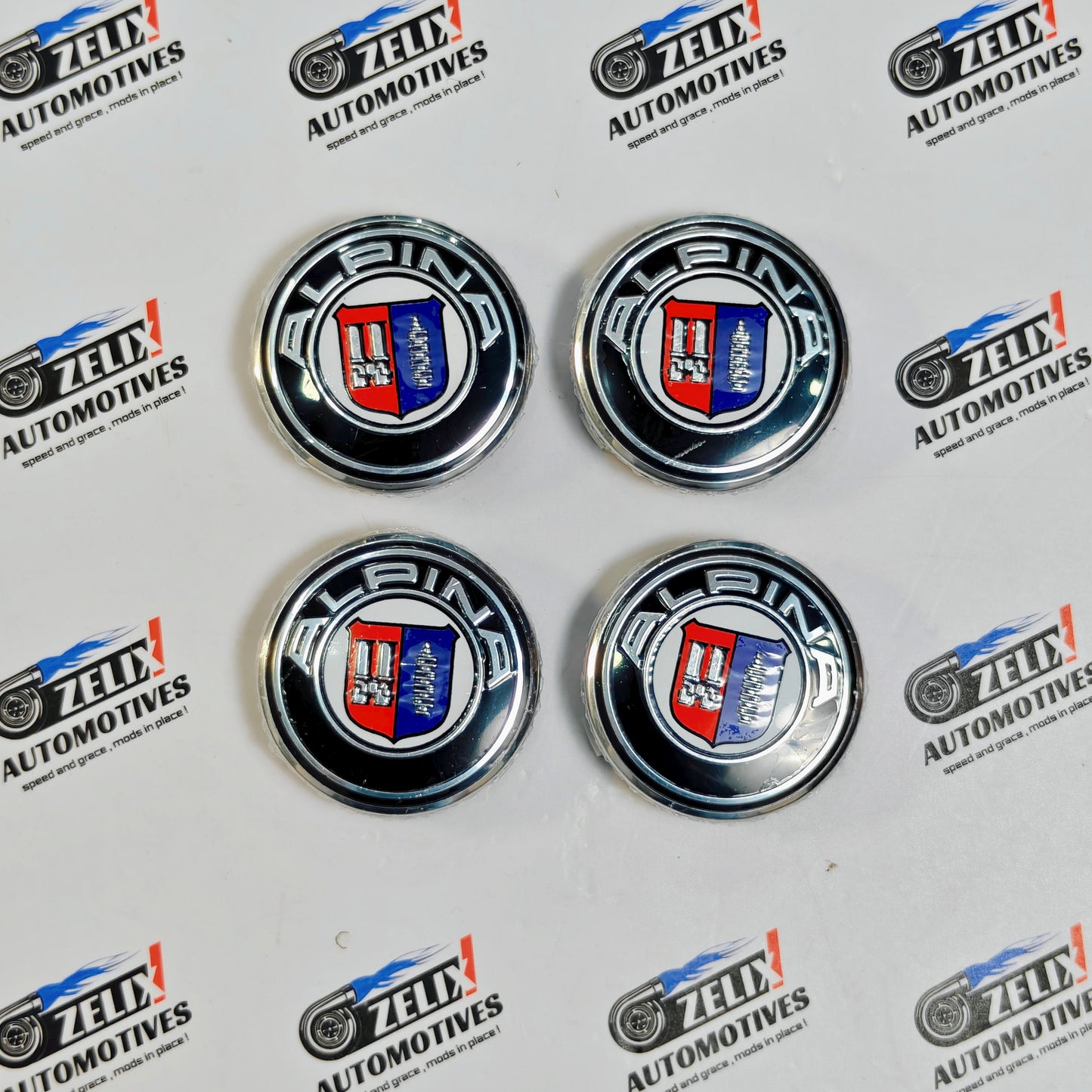 Alpina-Design Wheel Caps for BMW | Outer Diameter 69-mm