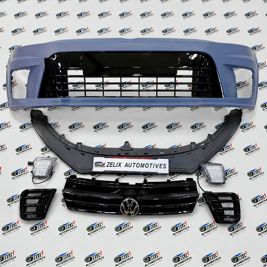 VW Polo, Vento WRC Front Bumper Kit with DRLs | Aggressive look