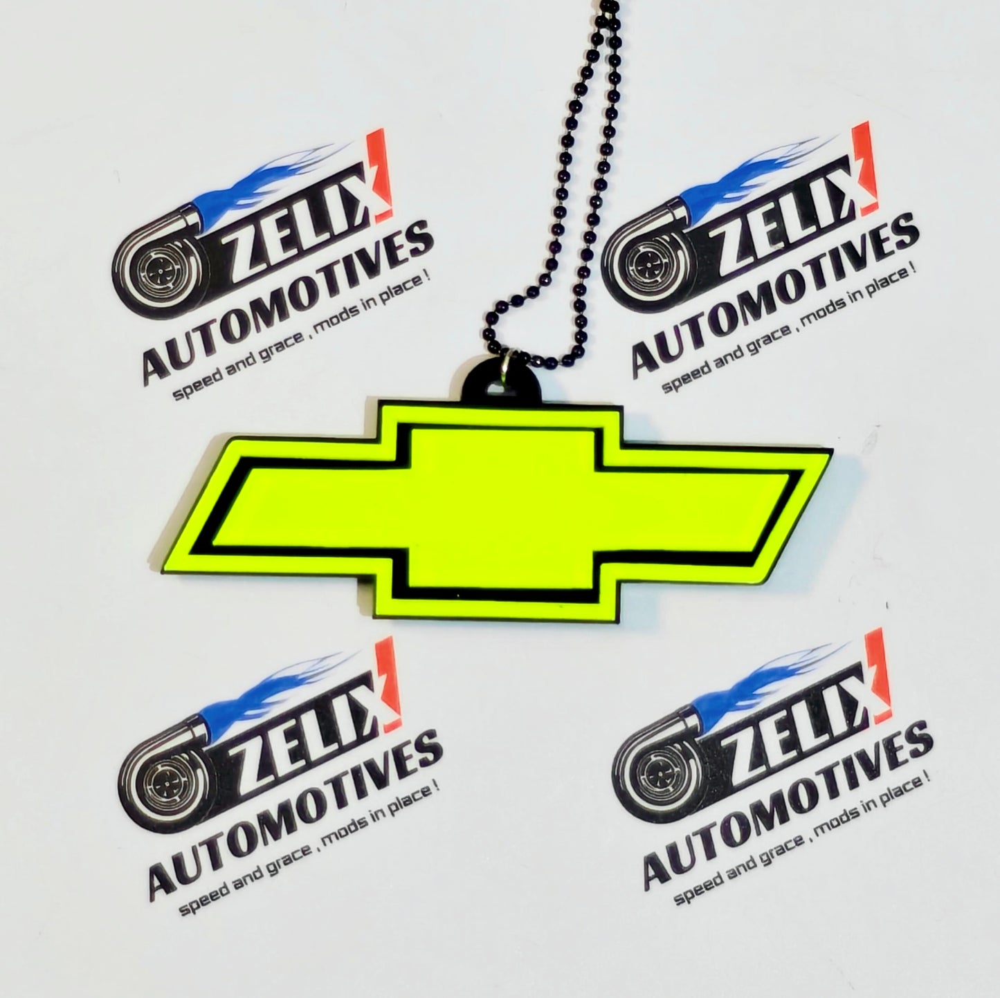 Fluorescent Neon Car Mirror Hanging | Multiple Designs