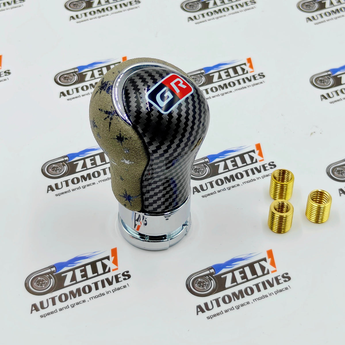 GR-Sports Alcantara Gear Knob | Compatible For Toyota Cars