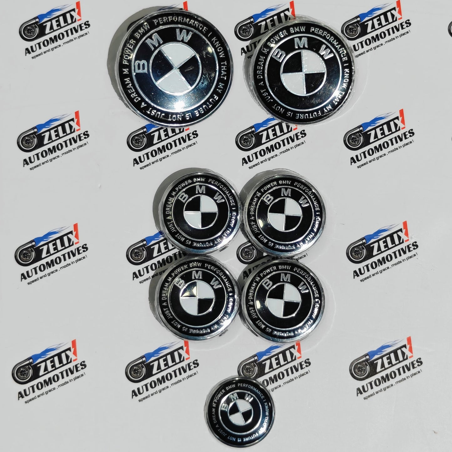 BMW Complete Emblem Kit Set of 7 | Exterior & Interior