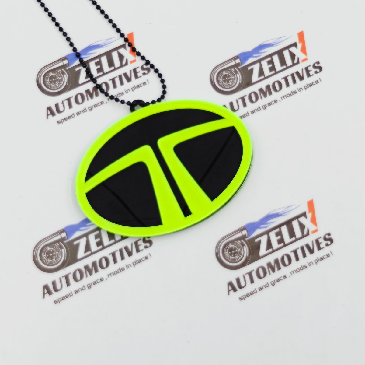 Neon Fluorescent Car Mirror Hanging For Ford,Nissan,Mitsubishi & Chevrolet