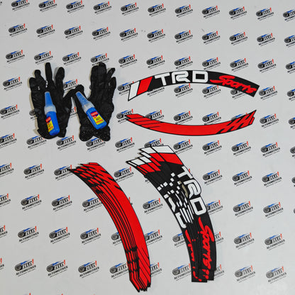 Car Tyre Stickers Sporty Designs for 4-Tyre