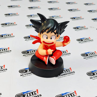 Young Goku-Inspired Car Dashboard Action Figure
