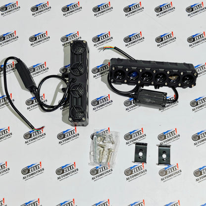 HJG 6-Lens Auxiliary Lights | 180W Mega Drive Fog Lamps