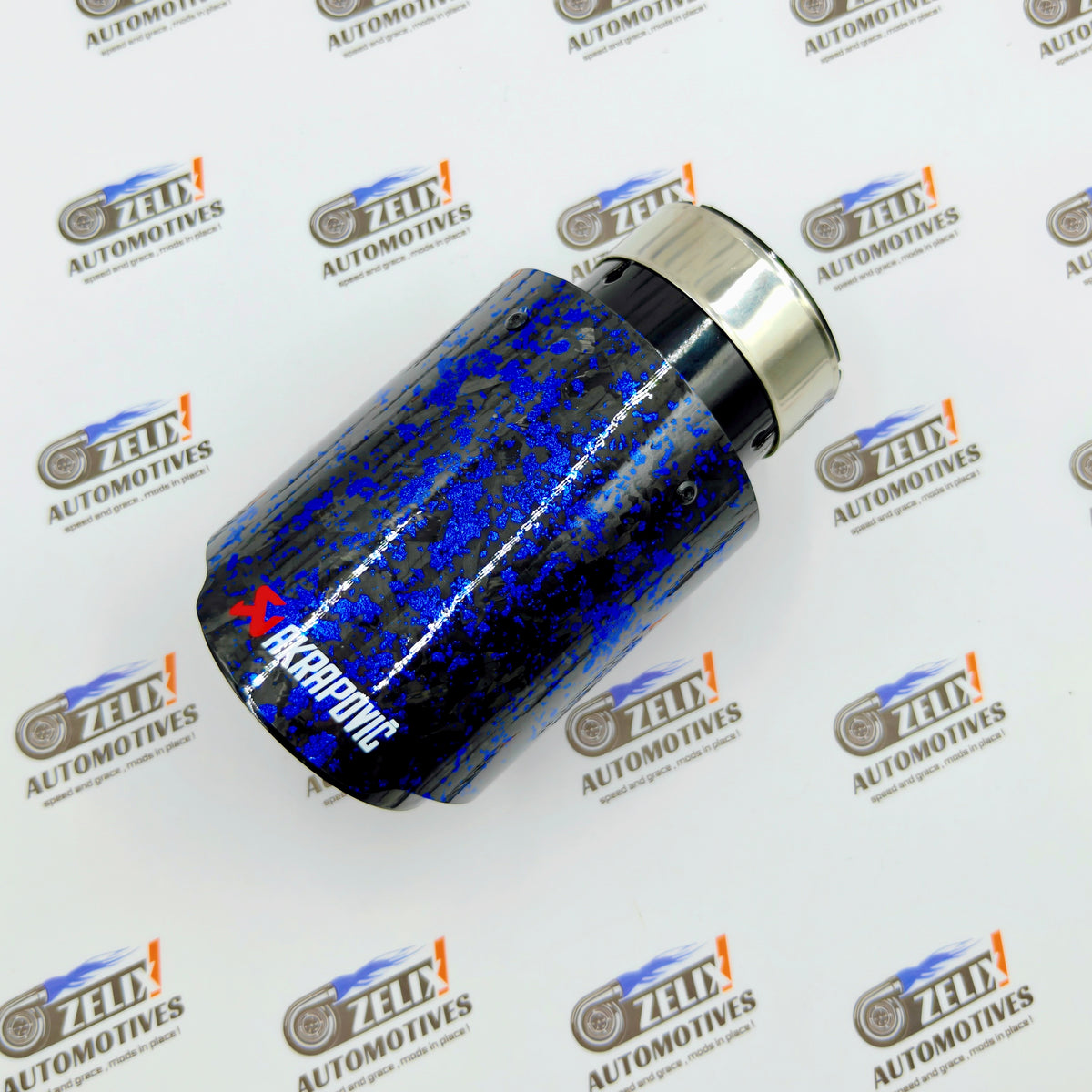 Akrapovic Single Exhaust Tip | Forged Carbon Red Finish