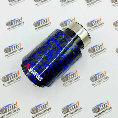 Akrapovic Single Exhaust Tip | Forged Carbon Red Finish