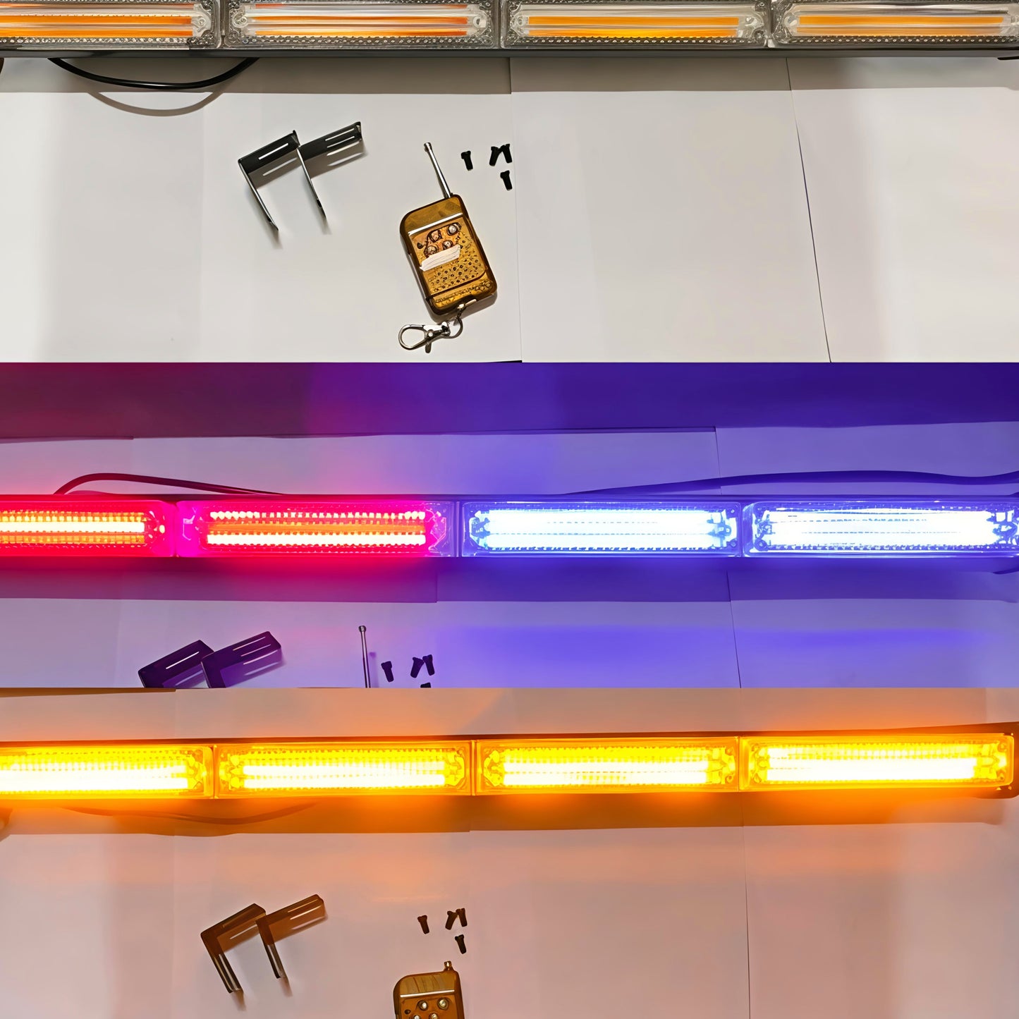 Remote Controlled 3-in-1 Bar Flasher | 24-Inch COB LED Light Bar