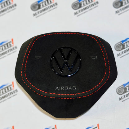 VW Virtus OG Carbon & Alcantara Finish Steering Wheel | with Paddle Shifters & Start Button
