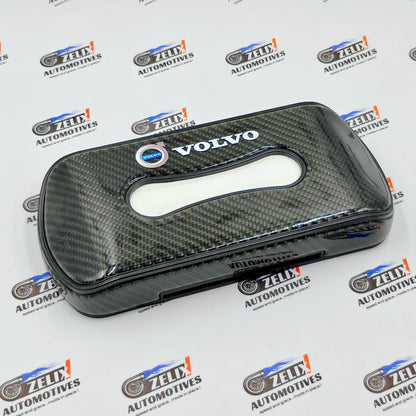 Original Carbon Finish Car Tissue Box for BMW, Audi & Volvo