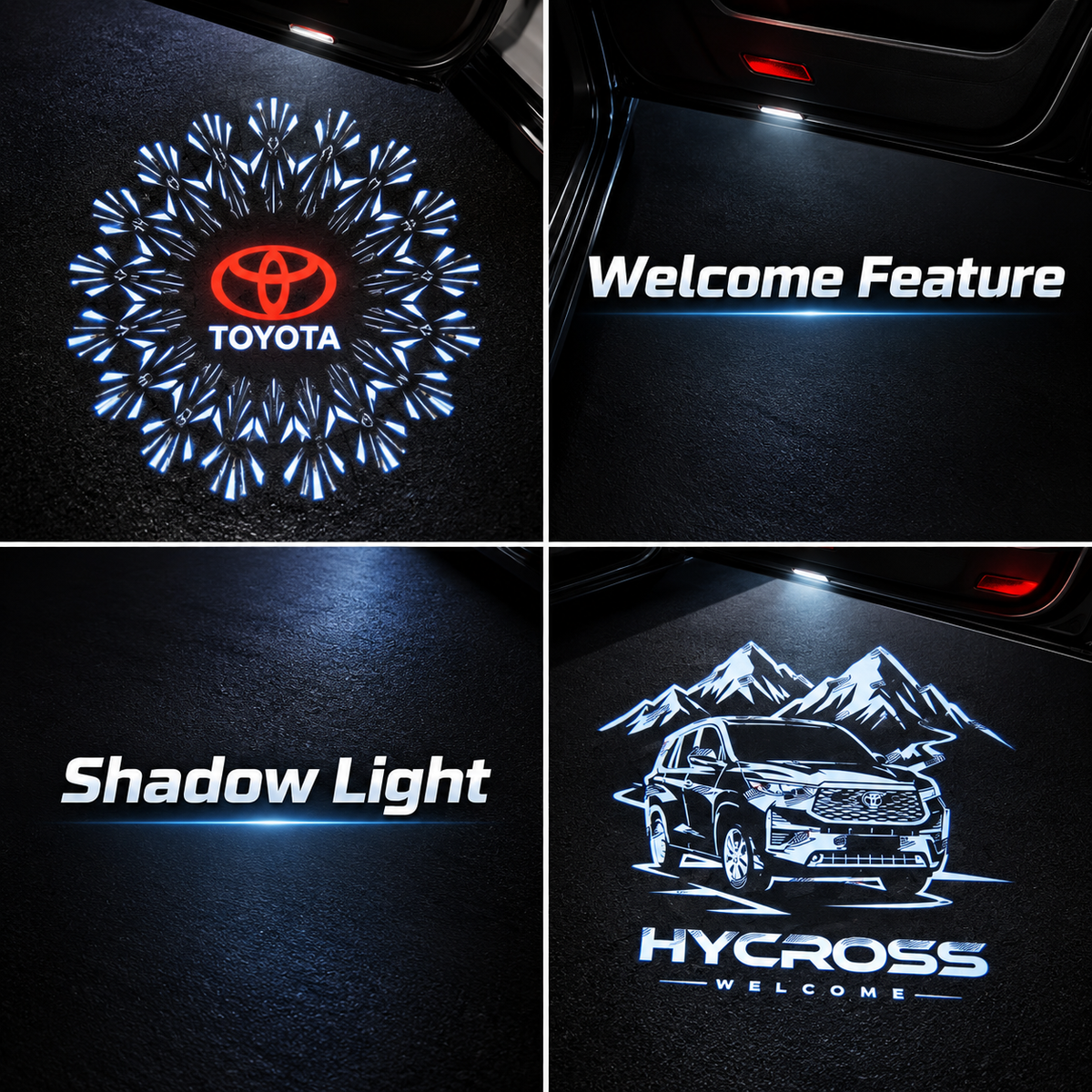Cardi Dynamic Welcome Lights For Toyota Hilux, Fortuner & Hycross