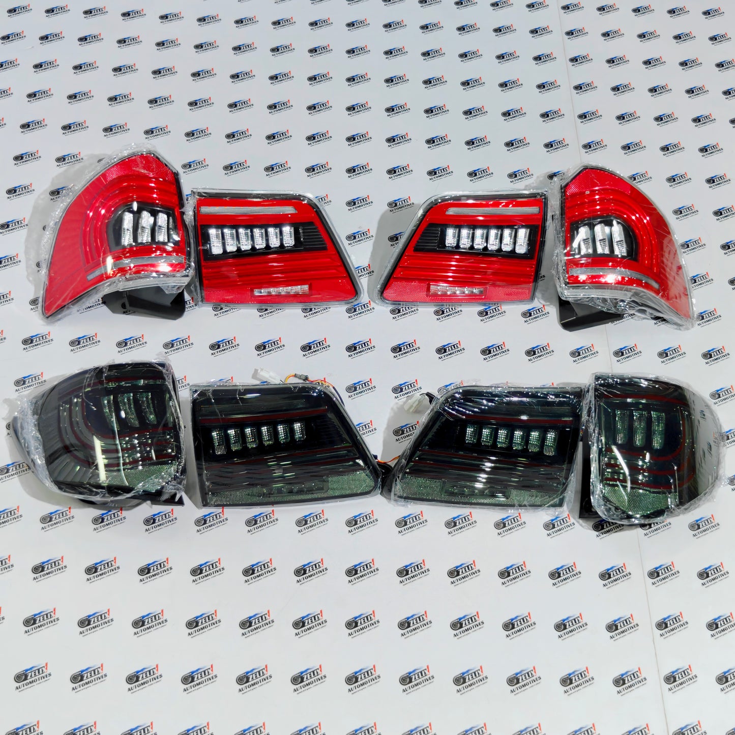 Toyota Fortuner Type-2 Dodge-Style LED Tail Lights (2012-2016)