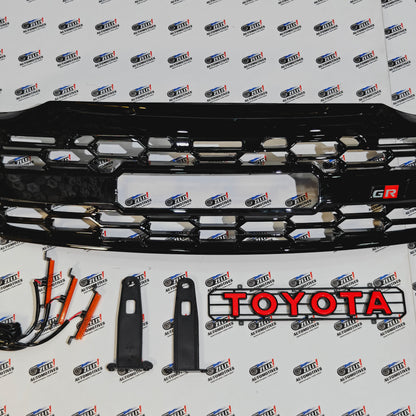 Toyota Fortuner GR Sport Front Grill with LED Light | Compatible With 2012 to 2016