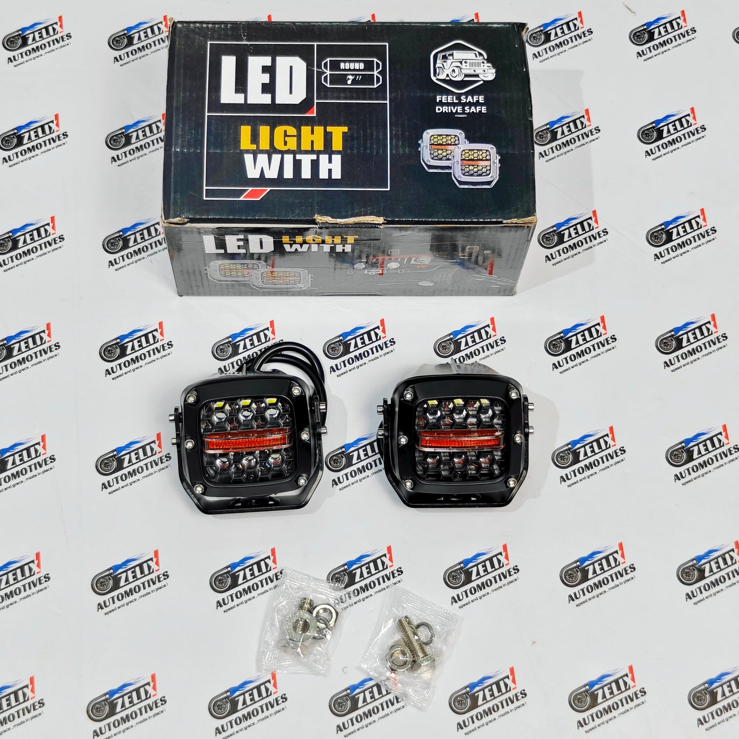 Honeycomb Auxiliary Pods light  Off-Road Fog & DRL Combo (Pair)