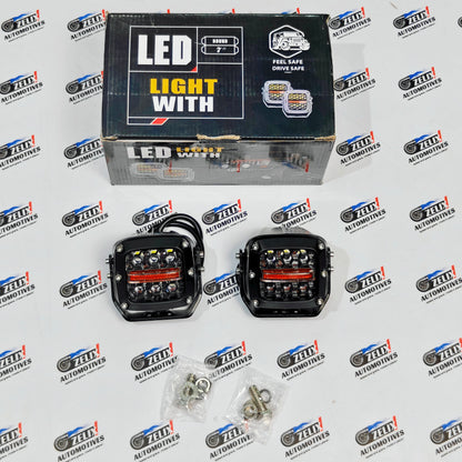 Honeycomb Auxiliary Pods light  Off-Road Fog & DRL Combo (Pair)