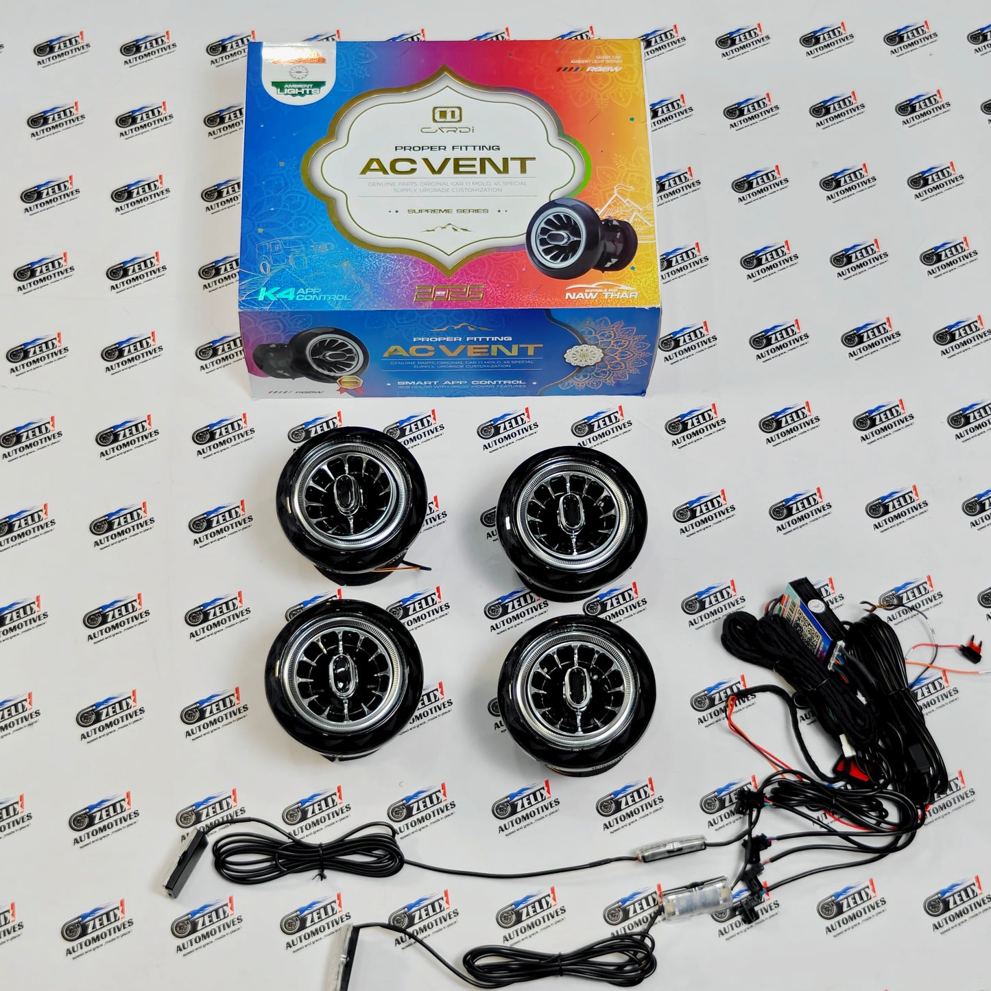 Cardi K4 AC Vent & Foot Light For Mahindra Thar & ROXX | Moving Stars Effect