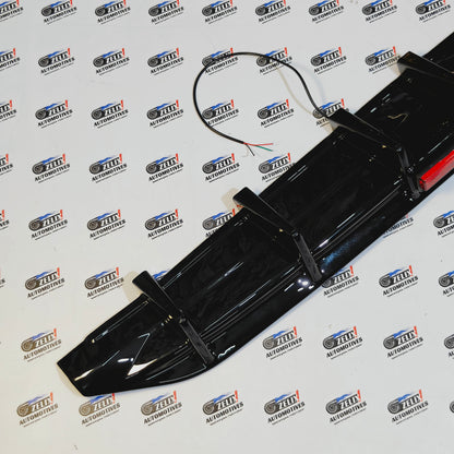 VW Virtus Rear Diffuser with Brake Light | 6-Fin Design