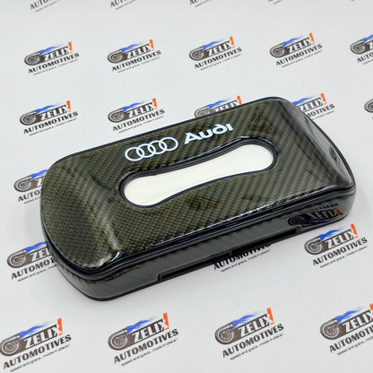 Original Carbon Finish Car Tissue Box for BMW, Audi & Volvo