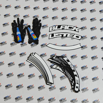 Car Tyre Stickers Sporty Designs for 4-Tyre