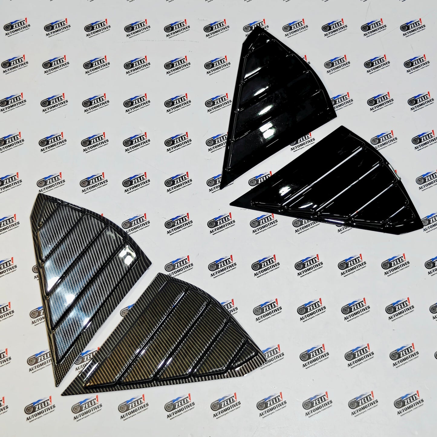 Maruti Suzuki Fronx Window Louvers – Black & Carbon Finish
