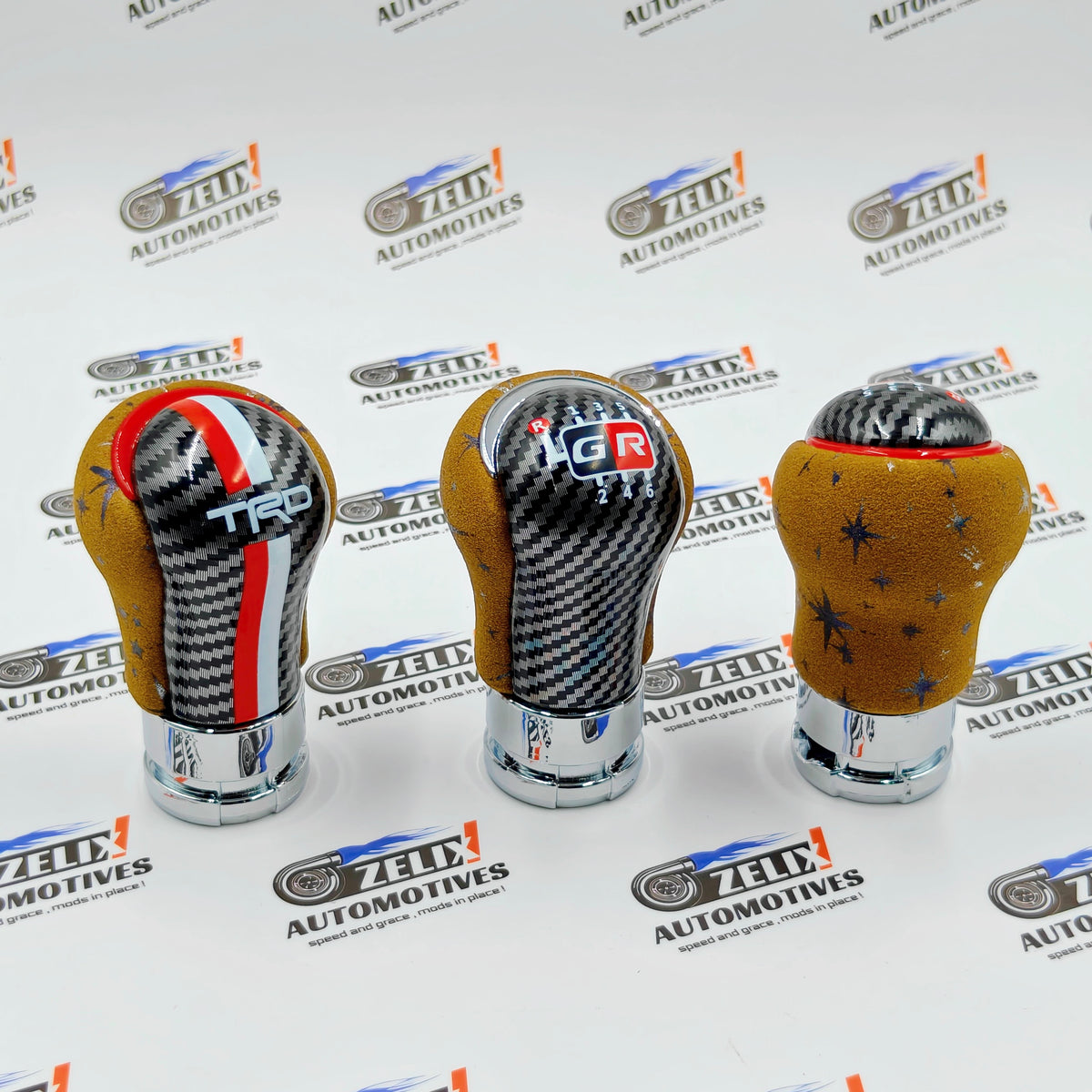 GR-Sports Alcantara Gear Knob | Compatible For Toyota Cars