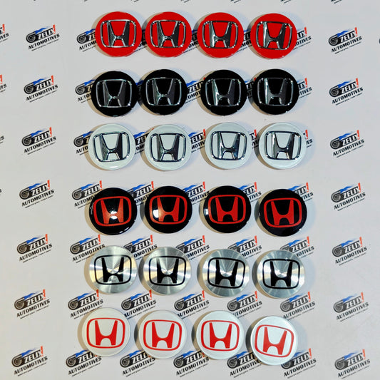 Honda Wheel Center Caps Set of 4 | Outer Diameter 68 & 69 mm