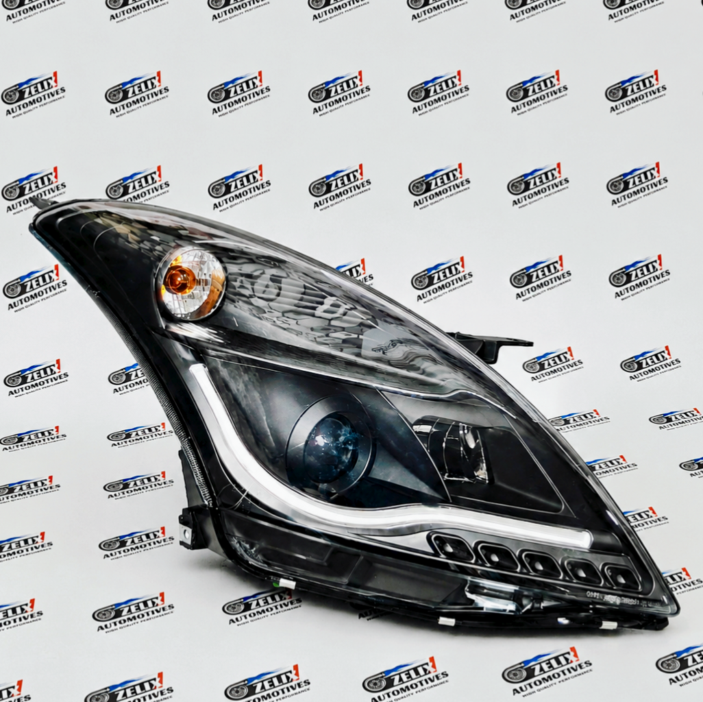 Maruti Suzuki Swift Audi-Style Projector Headlights | Aftermarket Headlamps with DRLs (Fits 2012-2015 Models)