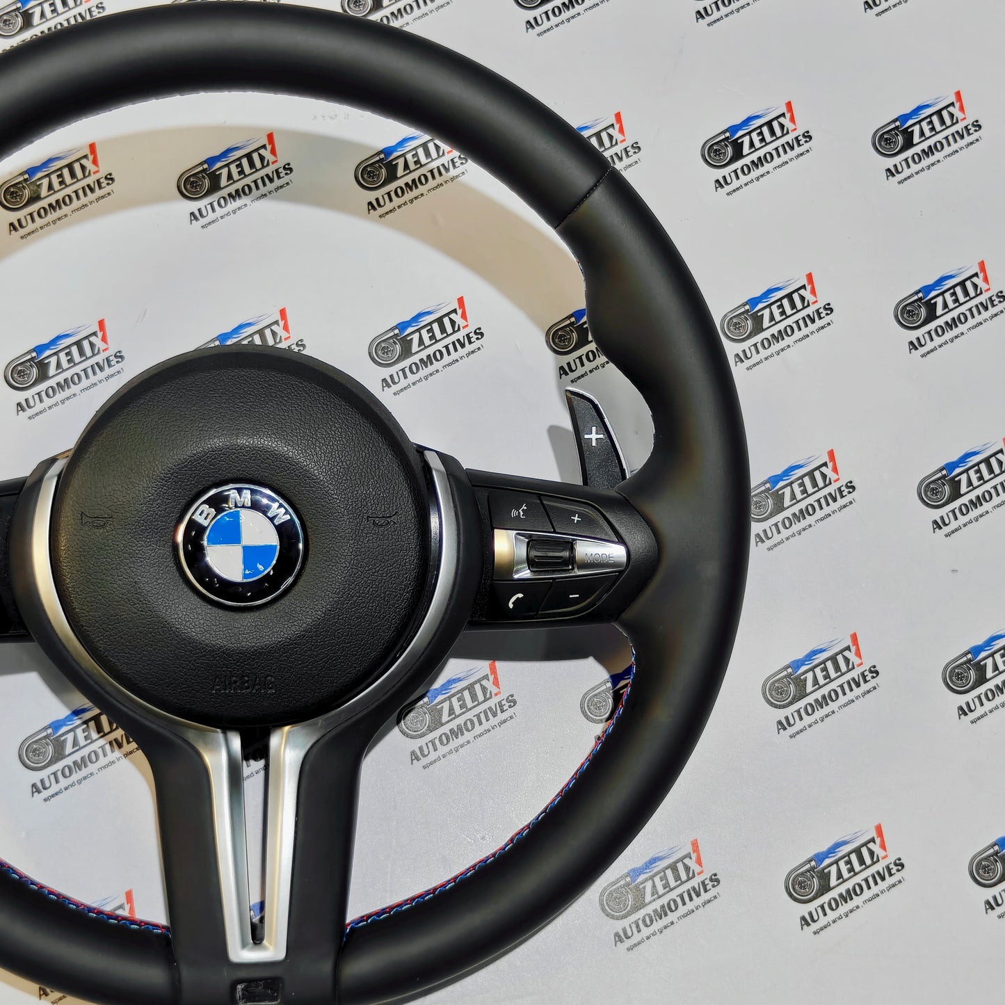BMW 5-Series F10 Leather Finish Steering Wheel | Paddle Shifters & Control Modes