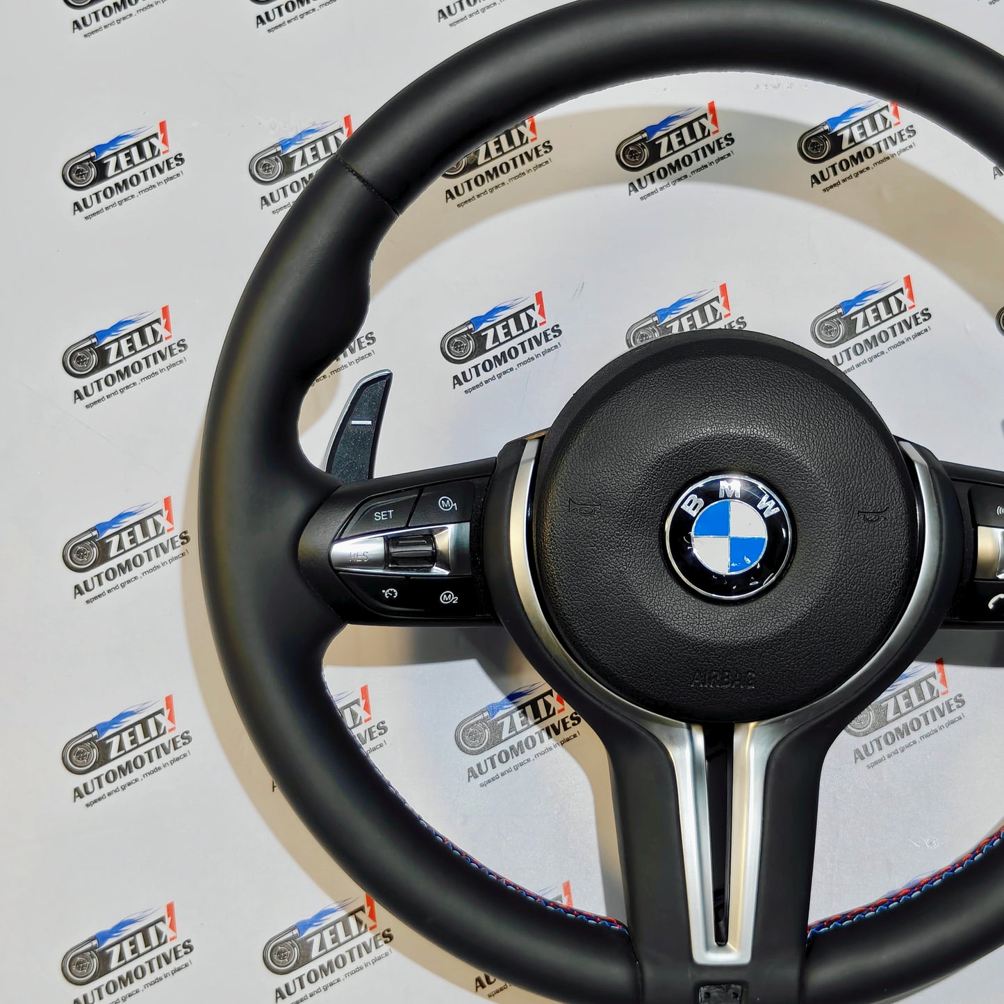 BMW 5-Series F10 Leather Finish Steering Wheel | Paddle Shifters & Control Modes