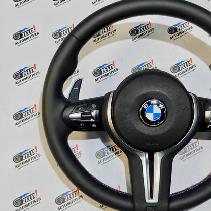 BMW 5-Series F10 Leather Finish Steering Wheel | Paddle Shifters & Control Modes