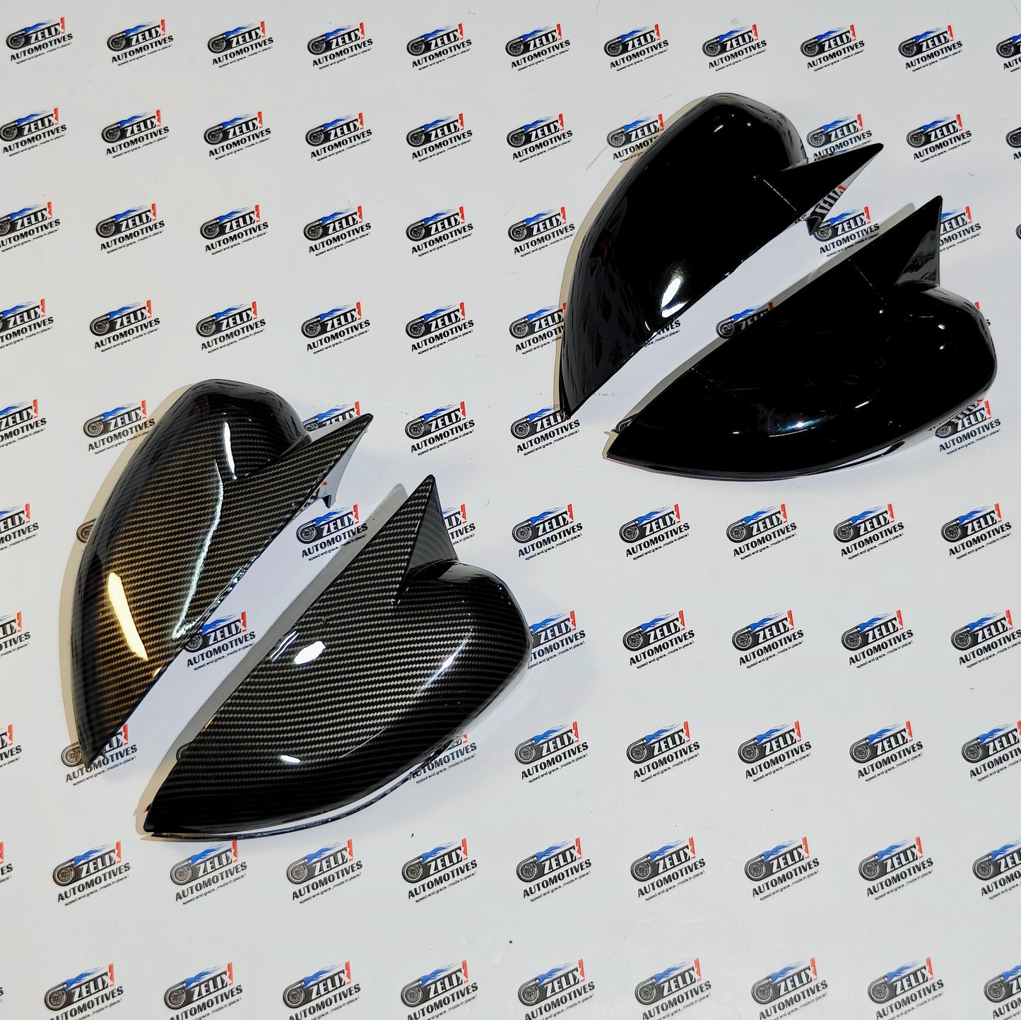 Tata Nexon  Mirror Covers | Glossy Black Finish with Indicators